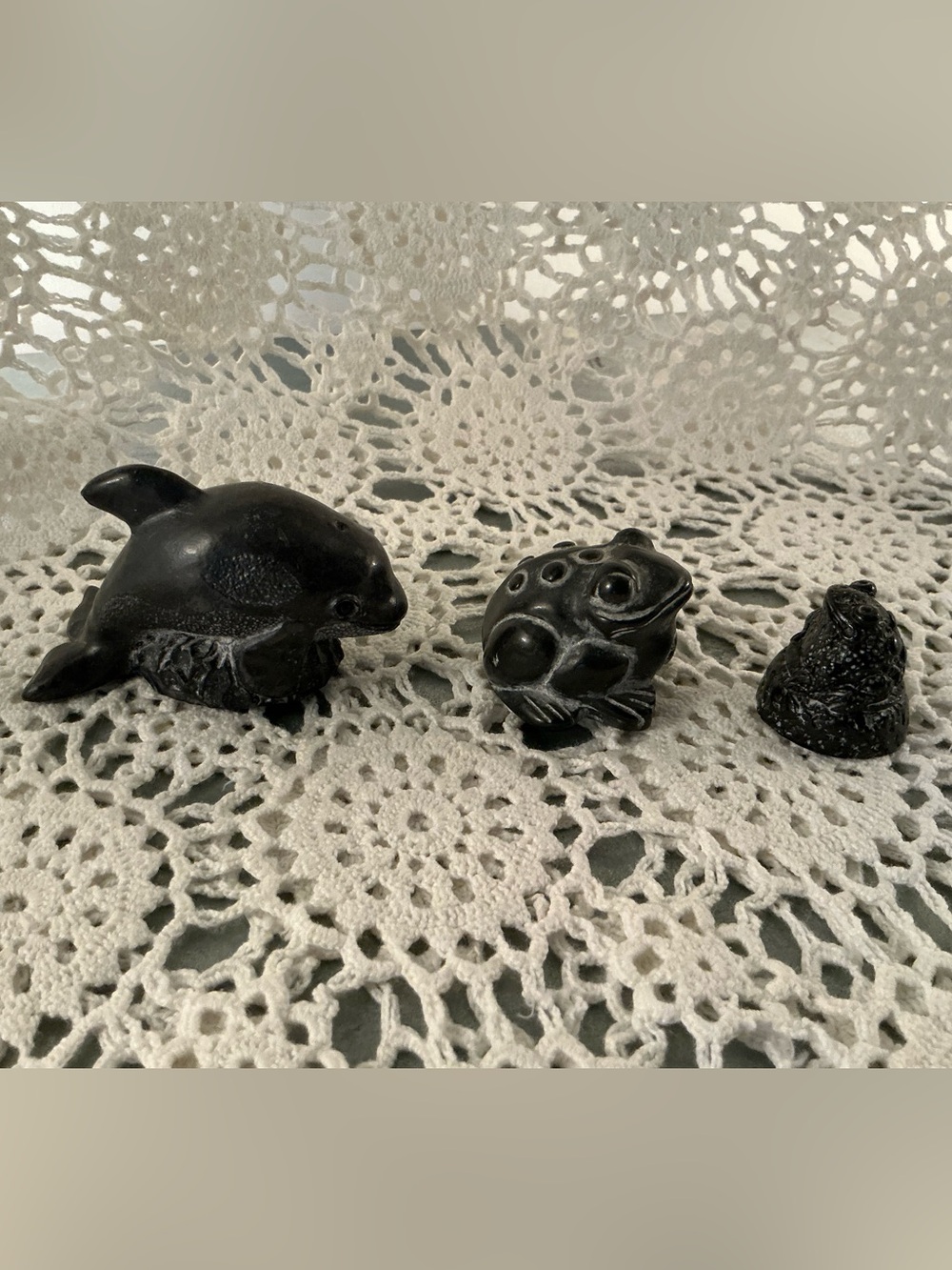 Soapstone Animals, Set of 3